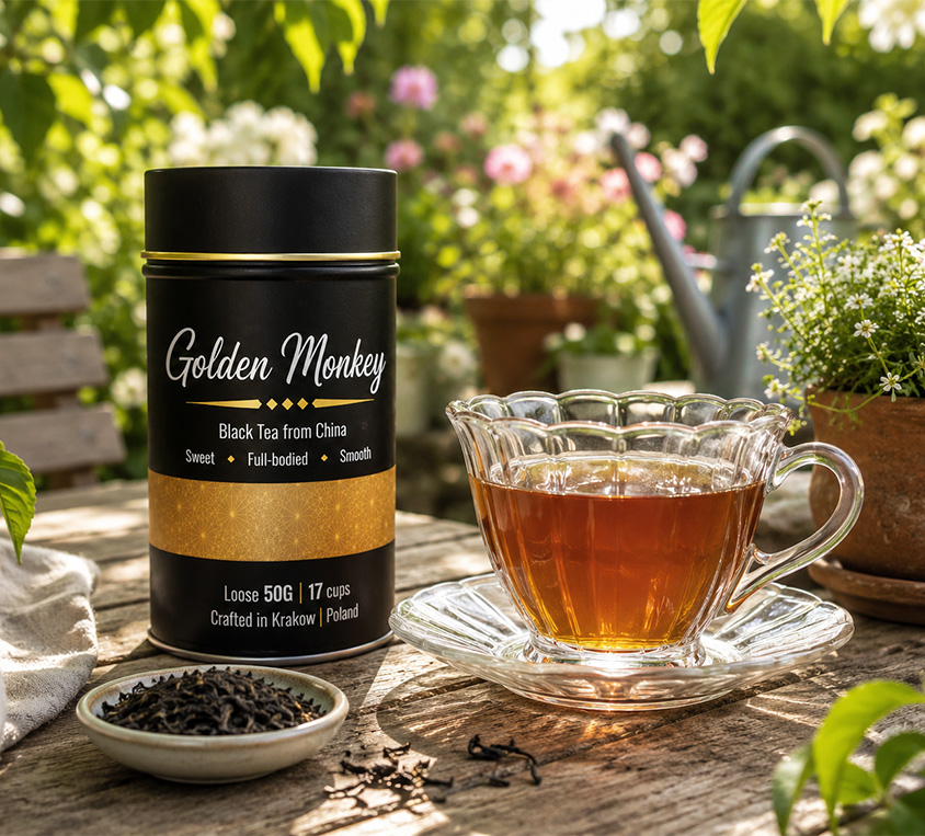 Golden Monkey Leo Tea w eleganckiej puszce